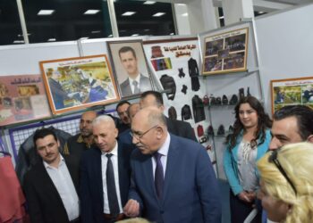 افتتاح معرض سيلا للأحذية والصناعات الجلدية بدورته الــ 13 على أرض مدينة المعارض بدمشق