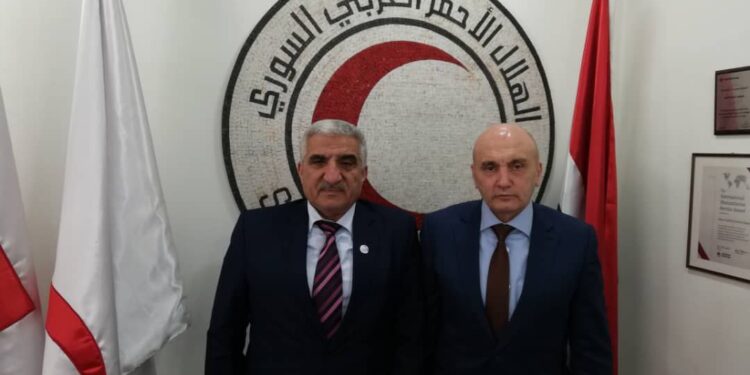مباحثات بين مدير عام أكساد مع رئيس منظمة الهلال الأحمر العربي السوري