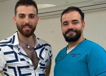 الفنان حيدر أحمد في ضيافة الدكتور بهاء كريم في مركز السلام الحديث لطب الأسنان في مدينة العين