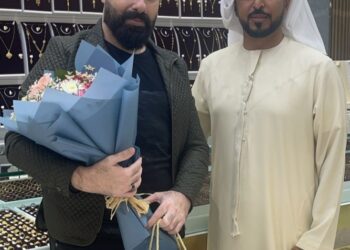 الفنان ماهرالشيخ في ضيافة مجوهرات الدانة في مدينة العين