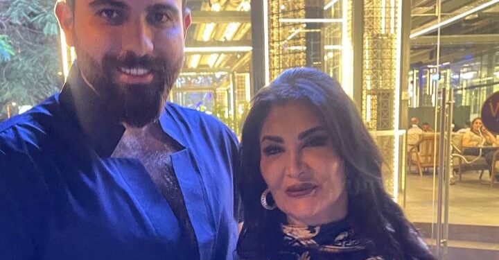 الفنان حيدر أحمد بضيافة مطعم الوافي غورني في دبي بحضور سيدة الاعمال مرجانة